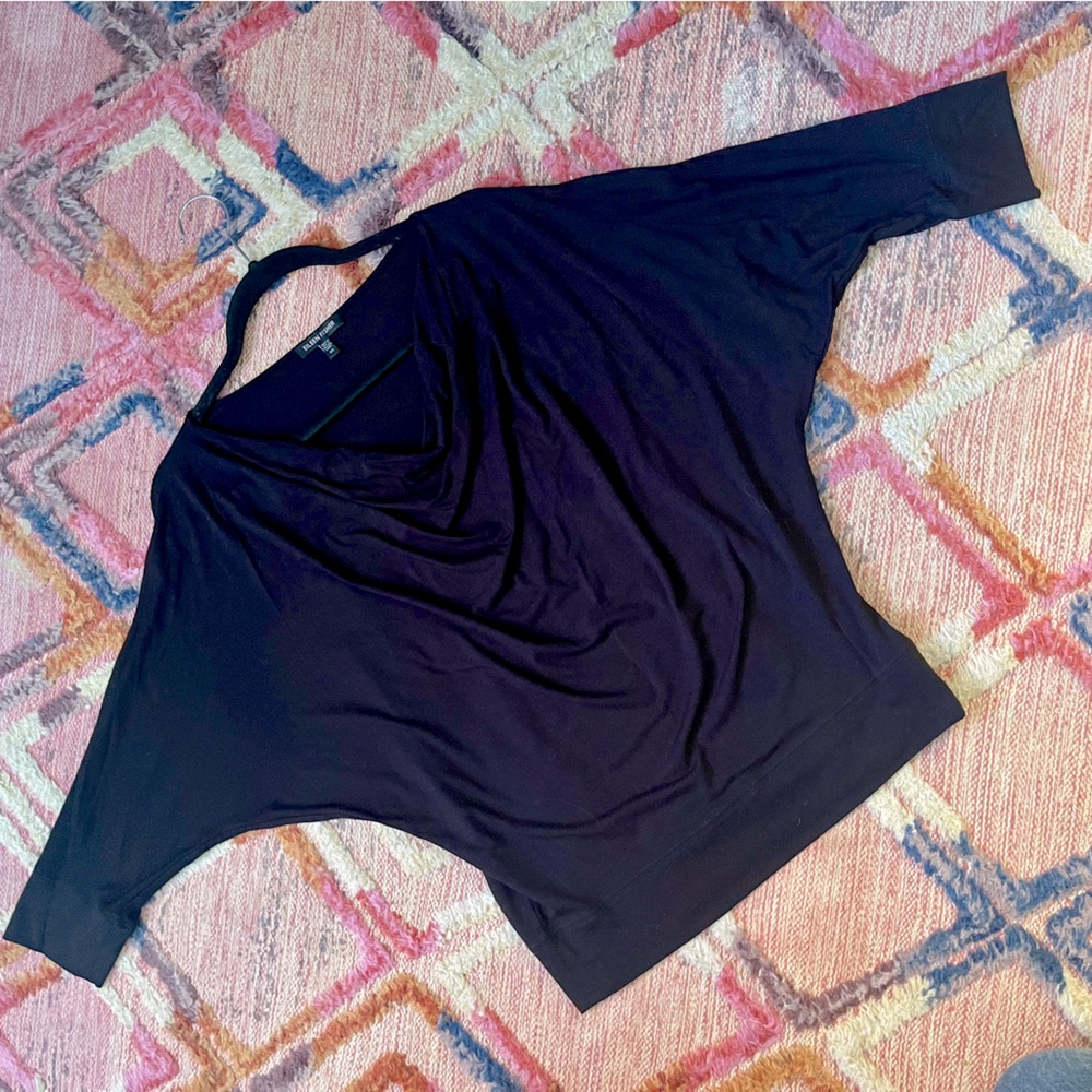 Eileen Fisher Black Size XS Batwing Top - Picture 3 of 6